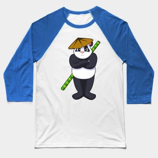 Panda at Stick fight Martial arts Baseball T-Shirt